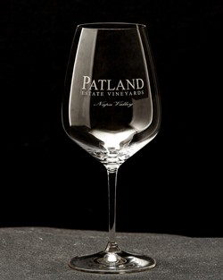 Engraved Red Wine Glass