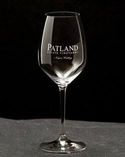 Engraved White Wine Glass